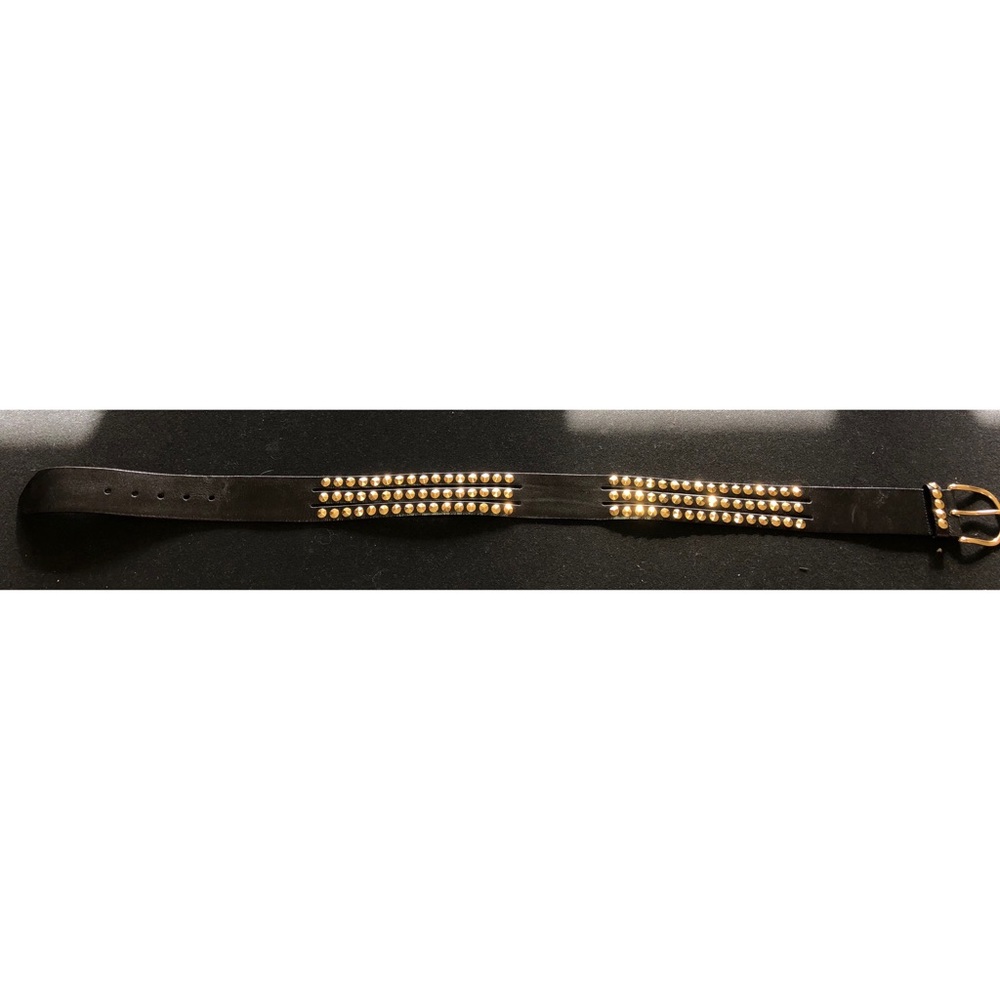 Linea Pelle Studded Leather Belt - Picture 3 of 7